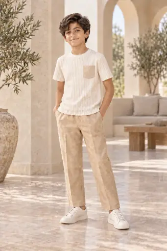 Beige Set (Top and Pant)