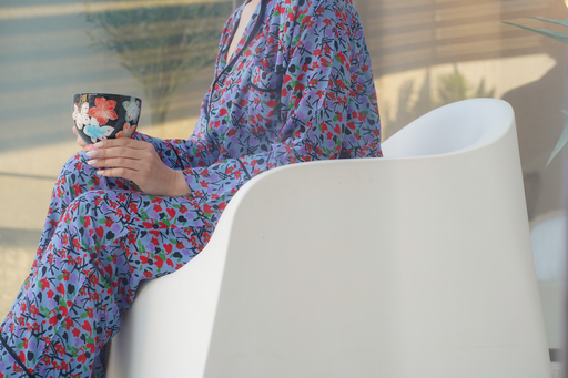 Blue and red Cotton Pajama                                                                                 