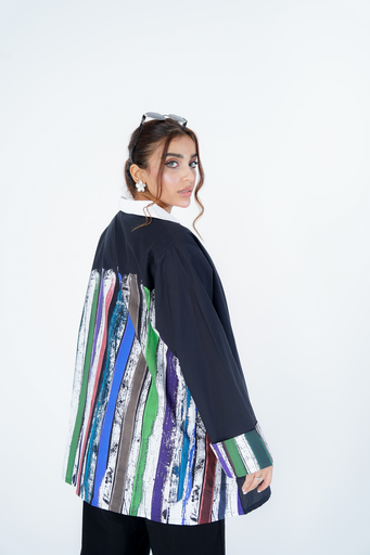 Colorful Black Cotton Set 